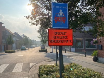 Zone van fietsstraten en 30 km/u in dorpskern